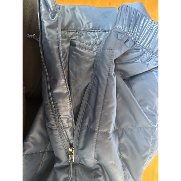 The north face quilted women's large pants side zipper and pockets BLUE (Lohtse) - Picture 6 of 13